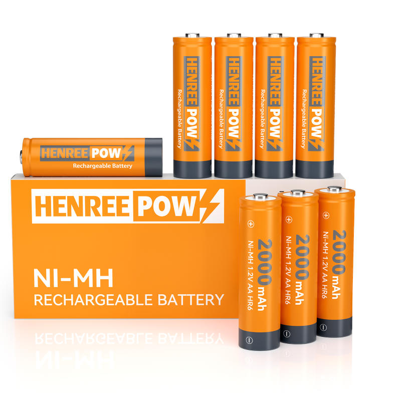 Henreepow AA 2000MAH 1,2V Wysoka pojemność Ni-MH akumulator NI-MH