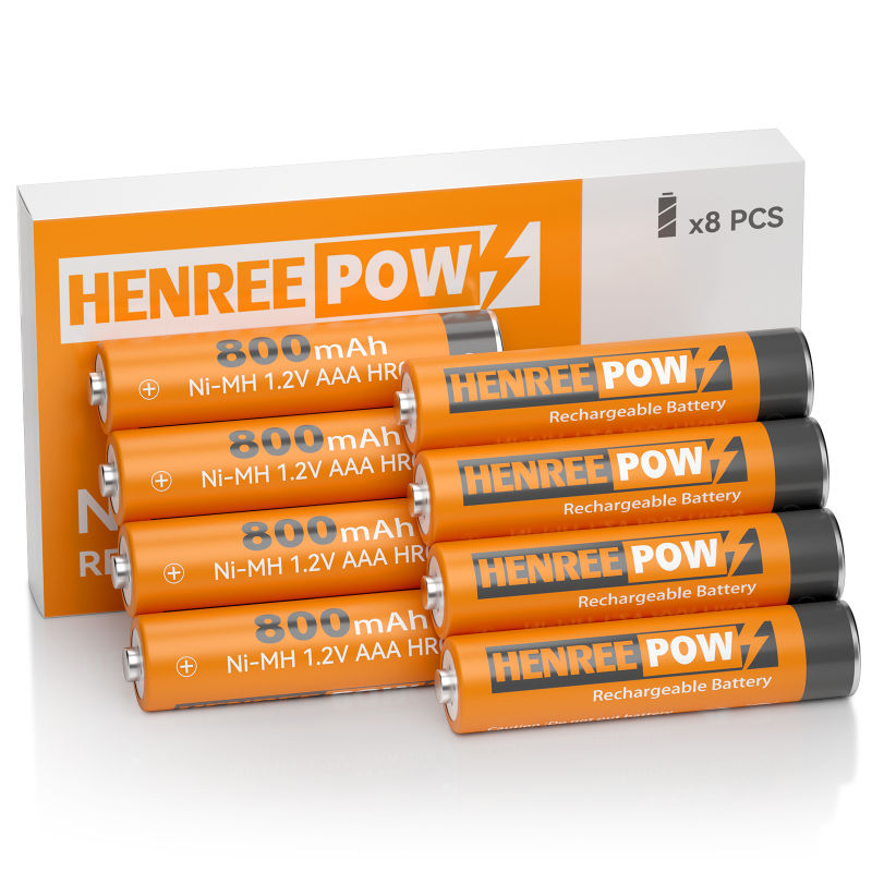 Henreepow AAA 800MAH 1,2 V Wysoka pojemność Ni-MH akumulator NI-MH